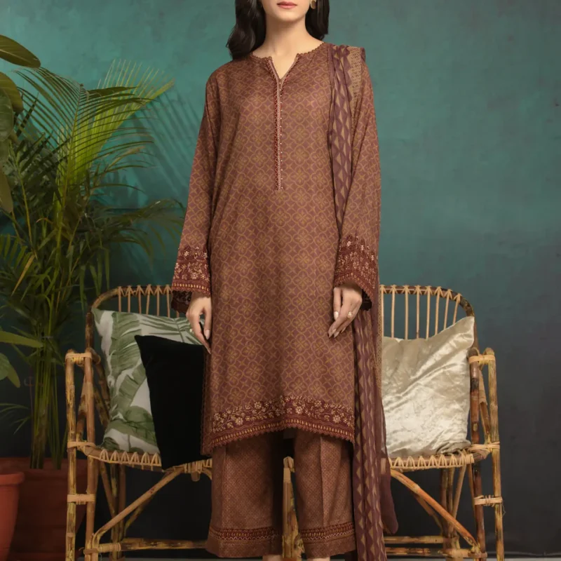 Pistachio Charm Unstitched Embroidered Ensemble