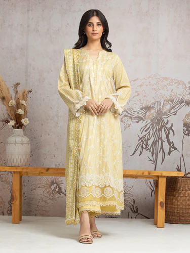 Champagne Mist Unstitched Raw Silk Ensemble