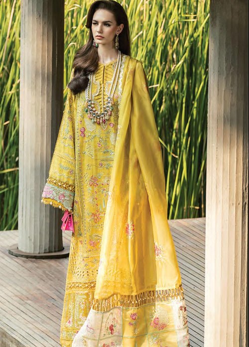 Marigold Breeze Unstitched Lawn Ensemble